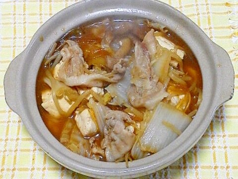 担々麺スープでお鍋